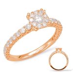 Rose Gold Diamond Fashion Ring