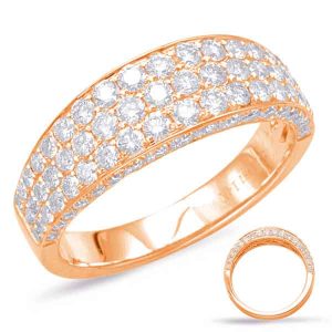 Rose Gold Pave Diamond Band