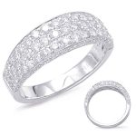 White Gold Pave Diamond Band