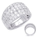 Platinum Diamond Fashion Ring