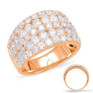 Rose Gold Diamond Fashion Ring