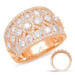 Rose Gold Diamond Fashion Ring
