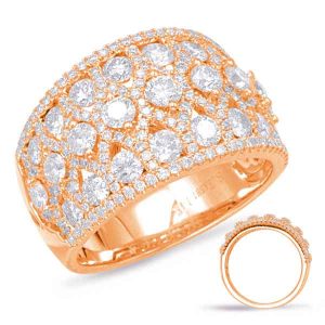 Rose Gold Diamond Fashion Ring