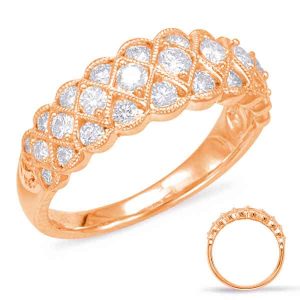 Rose Gold Diamond Fashion Ring