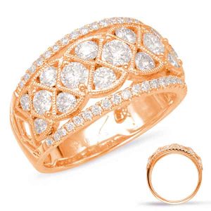 Rose Gold Diamond Fashion Ring