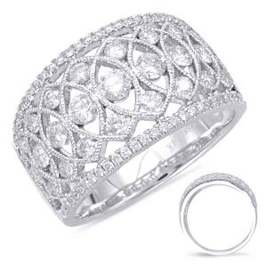 White Gold Diamond Fashion Ring