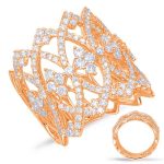 Rose Gold Diamond Fashion Ring