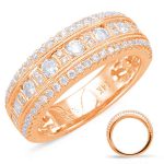 Rose Gold Diamond Fashion Ring