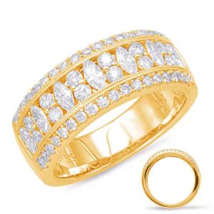 Yellow Gold Diamond Fashion Ring
