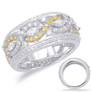 White Gold Diamond Fashion Ring