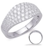 Platinum Diamond Fashion Ring