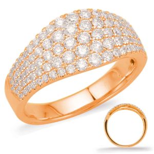 Rose Gold Diamond Fashion Ring