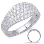 White Gold Diamond Fashion Ring