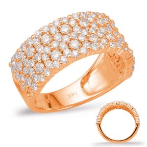 Rose Gold Diamond Fashion Ring