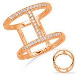 Rose Gold Diamond Fashion Ring