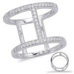 White Gold Diamond Fashion Ring