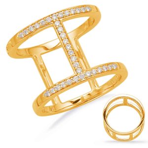 Yellow Gold Diamond Fashion Ring