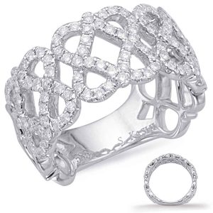White Gold Diamond Fashion Ring