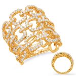 Yellow Gold Diamond Fashion Ring