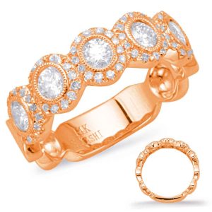 Rose Gold Diamond Fashion Ring