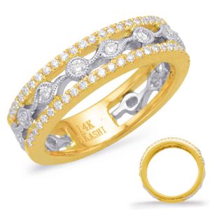 Yellow & White Diamond Fashion Ring