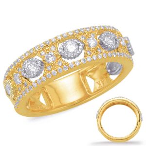Yellow & White Diamond Fashion Ring