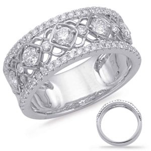 White Gold Diamond Fashion Ring