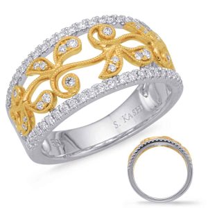 Yellow & White Gold Diamond Fashion Ring