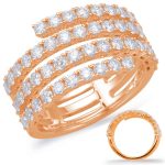 Rose Gold Diamond Fashion Ring