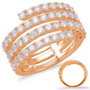 Rose Gold Diamond Fashion Ring