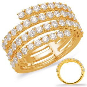 Yellow Gold Diamond Fashion Ring