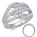 White Gold Diamond Fashion Ring