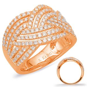 Rose Gold Diamond Fashion Ring