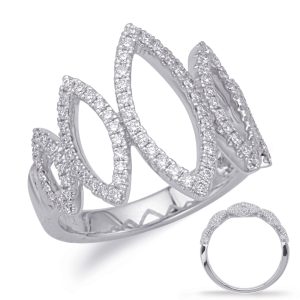 White Gold Diamond Fashion Ring
