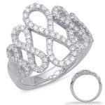 White Gold Diamond Fashion Ring