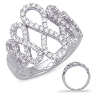 White Gold Diamond Fashion Ring