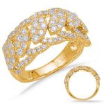 Yellow Gold Diamond Fashion Ring