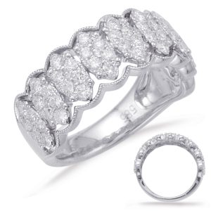 White Gold Diamond Fashion Ring