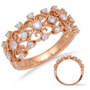 Rose Gold Diamond Fashion Ring