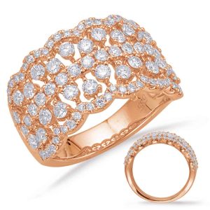 Rose Gold Diamond Fashion Ring