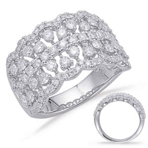 White Gold Diamond Fashion Ring