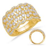 Yellow Gold Diamond Fashion Ring