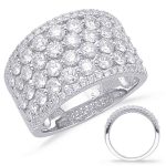 White Gold Diamond Fashion Ring