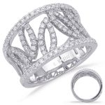 White Gold Diamond Fashion Ring