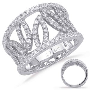 White Gold Diamond Fashion Ring