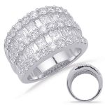 White Gold Diamond Fashion Ring