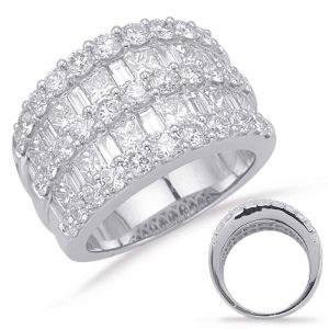 White Gold Diamond Fashion Ring