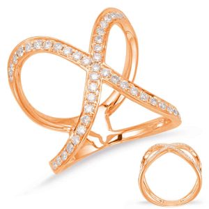 Rose Gold Diamond Fashion Ring