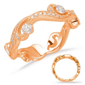 Rose Gold Diamond Fashion Ring