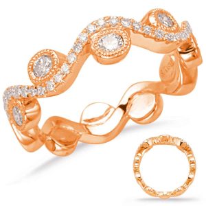 Rose Gold Diamond Fashion Ring